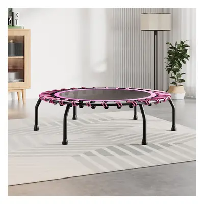 (Black&Pink) 40in Bungee Cords Round Trampoline