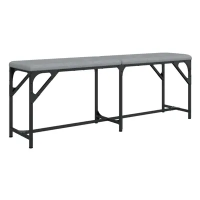 (light grey, x x cm) vidaXL Dining Bench Hallway Bench Dining Room Bench Seat Steel and Fabric