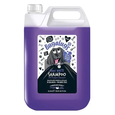 BUGALUGS Dog Shampoo Whitening & Brightening Coat Enhancer for all coat colours, best vegan pupp