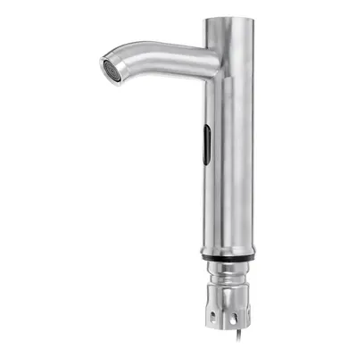 (152x50x150mm) Brushed Induction Stainless Steel Faucet Single Cold Basin Hot And Water