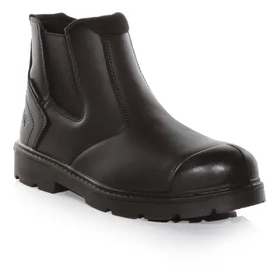 (8 UK, Black) Regatta Mens Waterproof Action Leather Dealer Boots