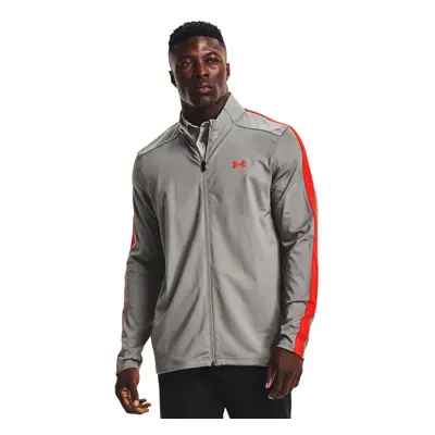 (S, Concrete) Under Armour Mens Storm ColdGear Stretch Midlayer Full Zip Golf Sweater