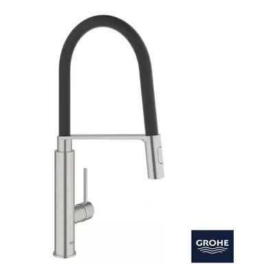 GROHE Concetto Tap Pull Out Single-Lever in SuperSteel, 31491DC0