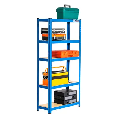 150x75x30cm | Blue | Boltless Garage Shelving Unit | 1000kg