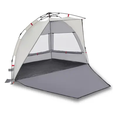 (Grey, x x cm) vidaXL Beach Tent Lightweight Tent Patio Camping Tent Quick Release Waterproof