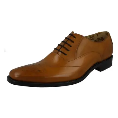 (UK 9, Tan (Brown)) Mens Loake Smart Leather Lace Up Shoes Gunny - F Fit