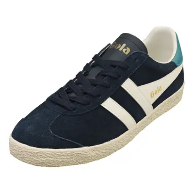 (4) Gola Medallist Womens Casual Trainers in Navy Off White