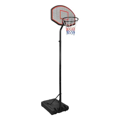 (black) vidaXL Basketball Stand 282-352cm Polyethene Basketball Hoop Stand Black/White