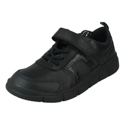 (Black, UK Child) Boys Clarks School Shoes Encode Bright