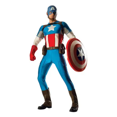 (Standard) Official Rubies 810581XL Mens Grand Heritage Captain America Extra Large Adult Costum