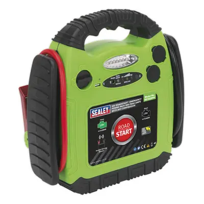 900A Emergency Jump Starter with Air Compressor - Tyre Pump & Gauge - High-Vis