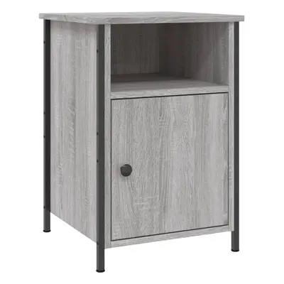 (grey sonoma) vidaXL Bedside Cabinet Bedside Table Side Table Sonoma Oak Engineered Wood