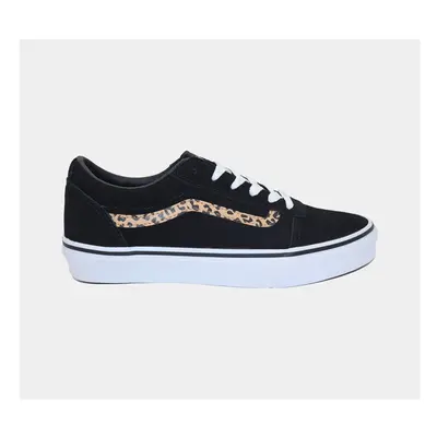 (VN0A5KR79DUI-11) Vans Ward Suede Shoes Black/Cheetah