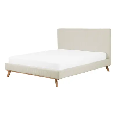 Bed Chenille TALENCE x cm (EU Super King) Light Beige