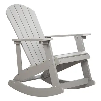 Garden Rocking Chair ADIRONDACK Light Grey