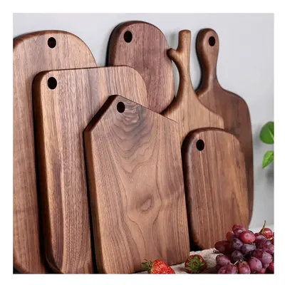 Chopping Boards Solid Wood Cutting Board Black Walnut Pizza Board Whole Wood Steak Bread Board