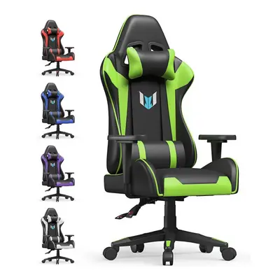 (green) Ergonomic pu leather office chair