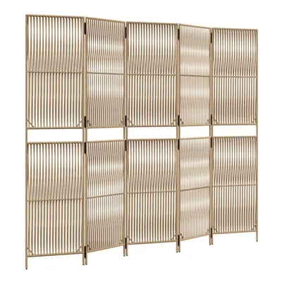 (beige, x cm) vidaXL Room Divider Outdoor Privacy Screen Foldable Balcony Screen Poly Rattan