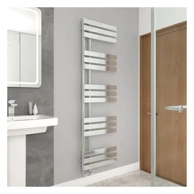 WarmeHaus 1600x450mm Flat Panel Bathroom Heated Towel Rail Radiator Chrome