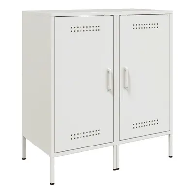 vidaXL Sideboards Storage Cupboard Side Cabinet Highboard pcs White Steel