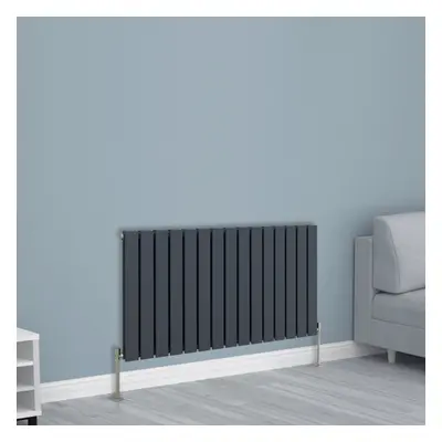 (600x1020mm Double, Anthracite) NRG Horizontal Vertical Flat Panel Designer Radiator Central Hea