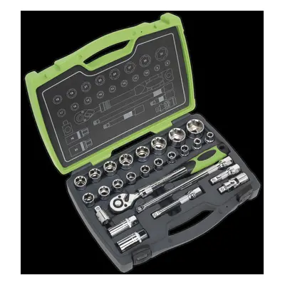 Socket Set 26pc 1/2"Sq Drive 6pt WallDrive® Metric