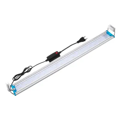 48.5CM Aluminum Adjustable LED Aquarium Light Fish Tank Panel Lamp Blue+White AC220V