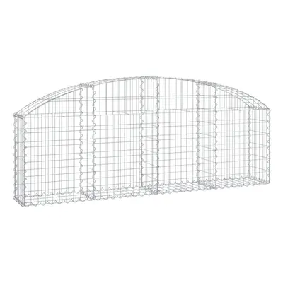 (200 x x 60/80 cm) vidaXL Arched Gabion Basket Galvanised Iron Mesh Wire Stone Basket Multi Size