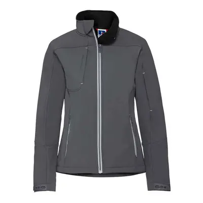 (XS, Iron) Russell Womens/Ladies Bionic Soft Shell Jacket