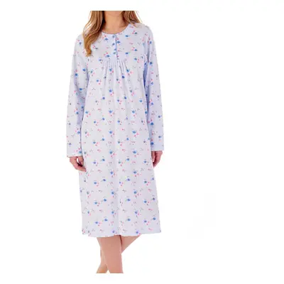 Slenderella ND02107 Women's Ditsy Print Cotton Nightdress