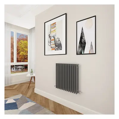 (600x605mm Column) Designer cast iron radiator anthracite all sizes