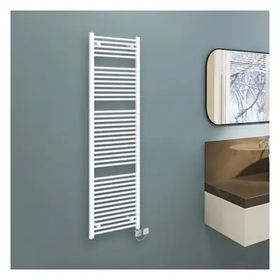 (1800x500mm, White) WarmeHaus Electric Heated Towel Rail Straight Thermostatic Bathroom Towel Ra