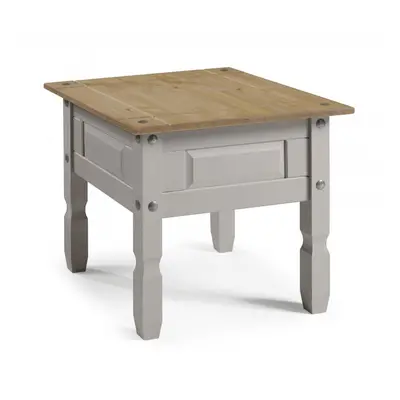 Corona Grey Wax Lamp Table Coffee Table Solid Pine Furniture