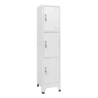 vidaXL Locker Cabinet with Compartments 38x45x180cm Changing Room Storage