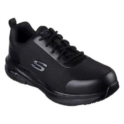 (8UK /42EU /9US, Black) Skechers Safety Trainers Steel Safety Toe S3 SRC Breathable Arch-Fit Rin