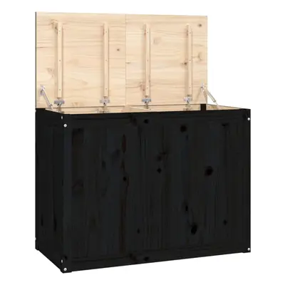 (black) vidaXL Solid Wood Pine Laundry Box Bin Multi Colours 44x44x66 cm/88.5x44x66 cm