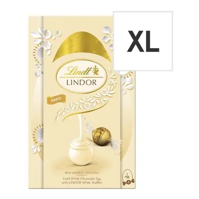 2 x Lindt White Chocolate Egg With Lindor White Truffles 260G