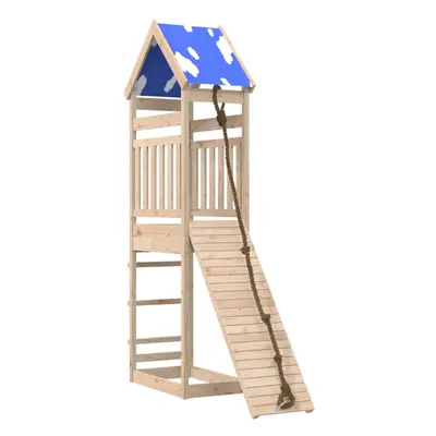 (solid pine wood) vidaXL Outdoor Playset Garden Playhouse Playground Equipment Solid Wood Pine