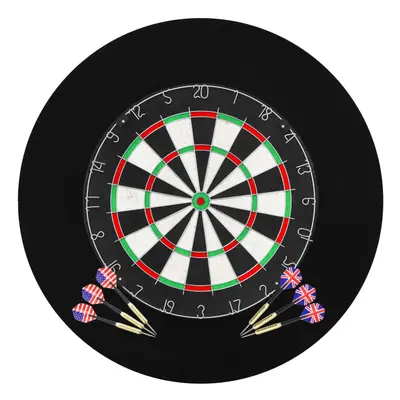 vidaXL Professional Sisal Dartboard with Darts and Surround Throwing Game