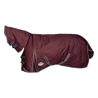 (7', Maroon/Grey/White) Weatherbeeta Comfitec Plus Dynamic II Combo Neck Midweight Horse Turnout