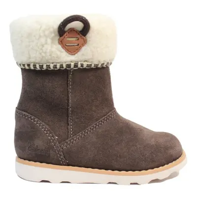 (9 (Children's)) Crown Loop Toddler Walnut Suede Leather Childrens Warm Boots