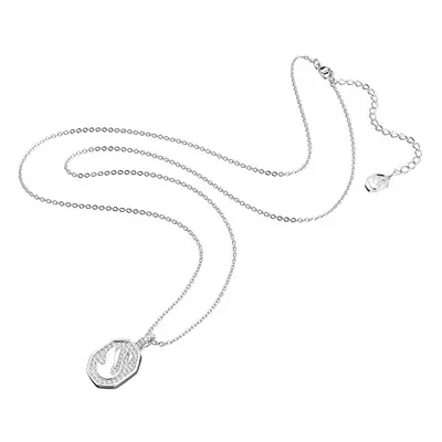 Swarovski Swan Necklace, Pav? Crystals in a Rhodium Plated Setting, from the Signum Collection