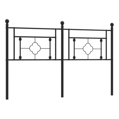 (black, cm) vidaXL Metal Headboard Bedroom Home Decorative Bed Header Metal Bed Headboard