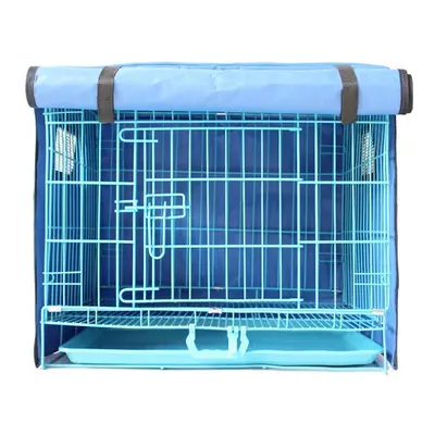 (Blue, XL) Pet Bed Dog Kennel Anti-Mosquito Flying Insects Net Tent Cover Indoor/Outdoor