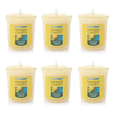 Yankee Candle Lot of Sicilian Lemon Sampler Votive Candles