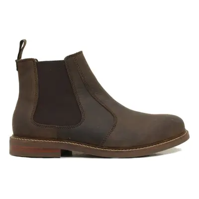 (7 (Adults')) Davy | Brown Oiled Nubuck | Mens Chelsea Boots