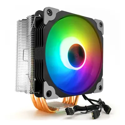 1PCS 12cm Adjustable RGB CPU Heat Sink with Heat Pipe Computer Case PC Cooling Fan