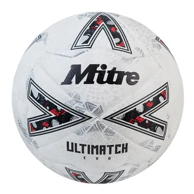 (5, White/Off White/Silver) Mitre Ultimatch Evo Football