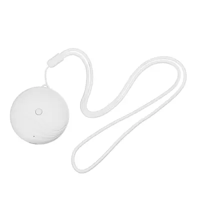 (White) Wearable Necklace Air Purifier Mini Portable Noise Low Negative Ion Generator