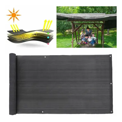 (Grey) 6M Deck Balcony Privacy Screen Fence Garden Sunshade Wall Panel